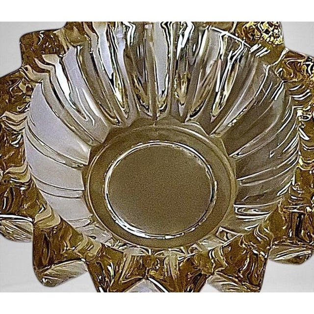 Mid 20th Century Art Deco French Molded Glass Bowl Attributed to Pierre d'Avesn For Sale - Image 12 of 18
