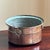 Antique Hand-Hammered Tinned Copper Pot W/ Ring Handles For Sale - Image 4 of 11