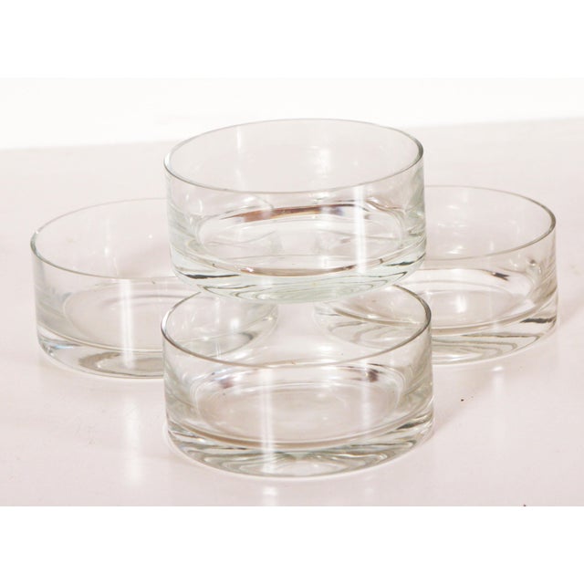Vintage Jens Quistgaard for Dansk Crystal Salad Bowls in Box Set of 4