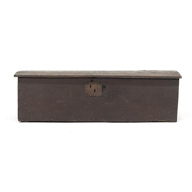 Antique Rustic Farmhouse Spanish Chest in Oak, 1700s For Sale - Image 12 of 14