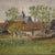 Dutch Artist, View of Houses in Impressionist Style, 1950, Oil on Canvas For Sale - Image 11 of 13