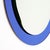 Blue Italian Vintage Blue Glass Mirror For Sale - Image 8 of 9