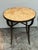 Brown Bespoke Marble Top + Metal Side Table For Sale - Image 8 of 12