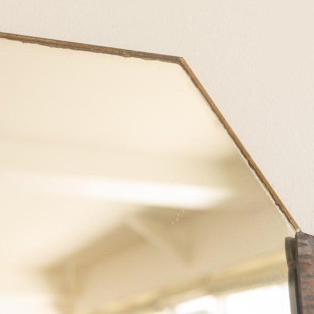 1920s French Iron Art Nouveau Leaf Mirror For Sale In Los Angeles - Image 6 of 10