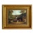 Greyhound and King Charles Spaniel Print on Canvas in Antiqued Gold Frame- 5x6 Framed to 8-1/2" X 9-1/2" For Sale - Image 4 of 4