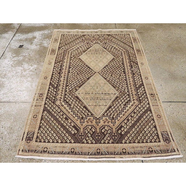 Tribal Galerie Shabab Collection Early 20th Century Persian Afshar Rug For Sale - Image 3 of 8