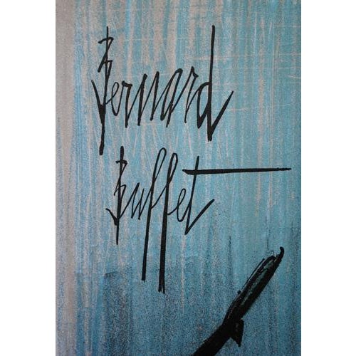 Modern Bernard Buffet, Still Life with a Bottle, 1967, Original Lithograph For Sale - Image 3 of 10