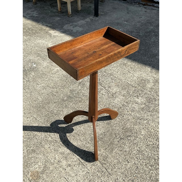 Vintage Boho Primitive Side Table For Sale - Image 10 of 10