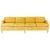 Metal Jack Lenor Larsen 4 Seat Sofa on Brass Legs For Sale - Image 7 of 7
