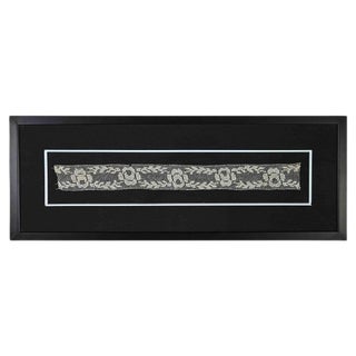 Floral Italian Embroidery, Artisanal Decorative Object, 19th Century For Sale