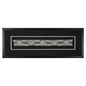 Floral Italian Embroidery, Artisanal Decorative Object, 19th Century