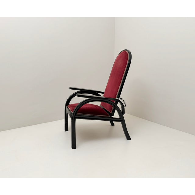 Textile Austrian Armchair by Otto Prutscher, 1890s For Sale - Image 7 of 7