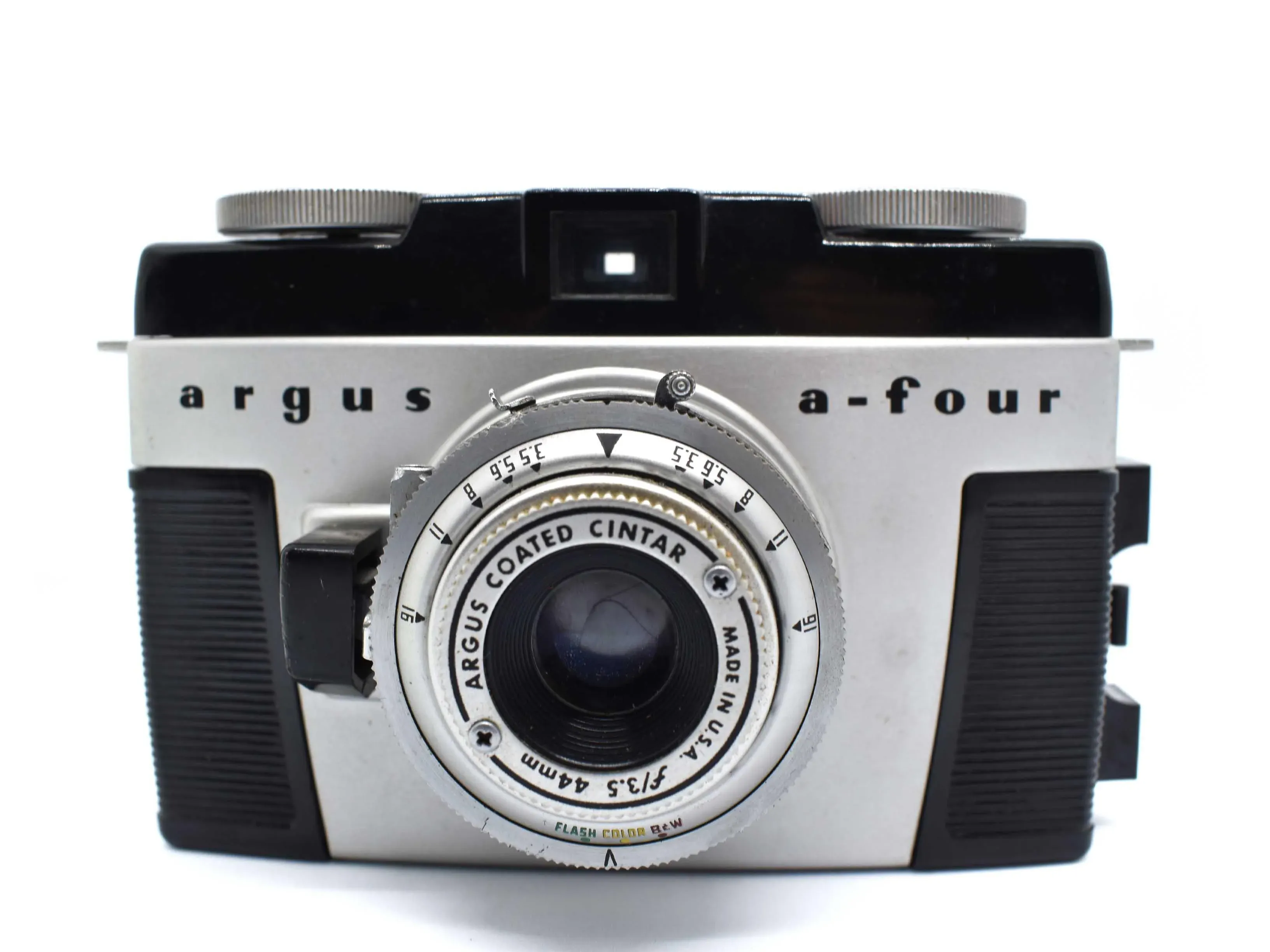 1950's Argus A-Four 35mm Camera With Genuine Leather Case Made in