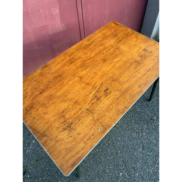 Vintage Canteen Table in Wood, 1950s For Sale - Image 3 of 6
