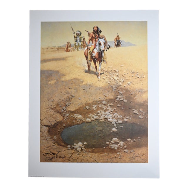Frank McCarthy "Comanche War Trail" Signed Limited Edition Lithograph - Comanche Warrior History For Sale