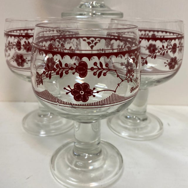 Boho Chic French Goblets by Franciscan - Set of 4 For Sale - Image 3 of 12