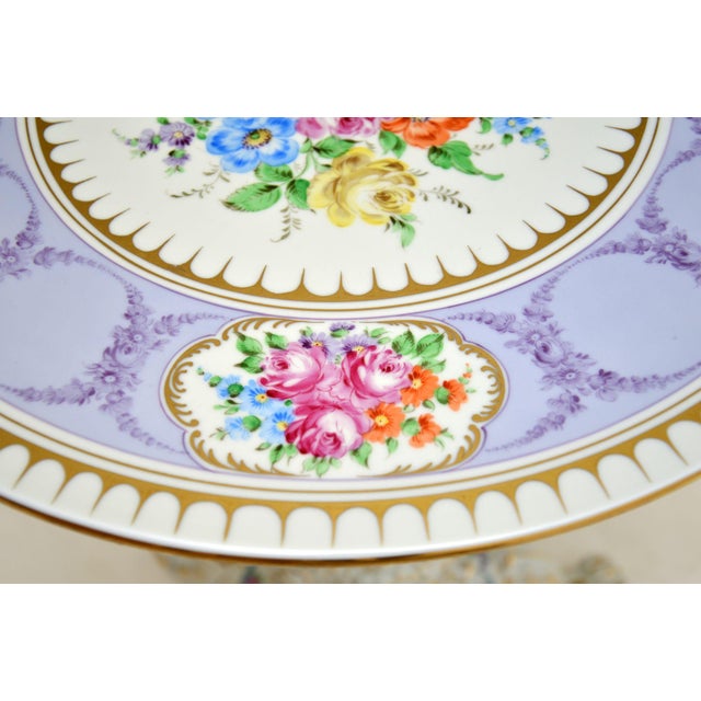 1950s Porcelain Side Table in the style of Dresden for Von Schierholz, 1950s For Sale - Image 5 of 11