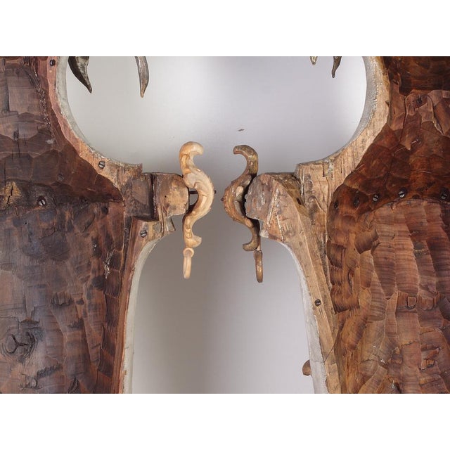 Large 18th Century Bohemian Decorative Lime Wood Vases, Set of 2 For Sale - Image 14 of 18