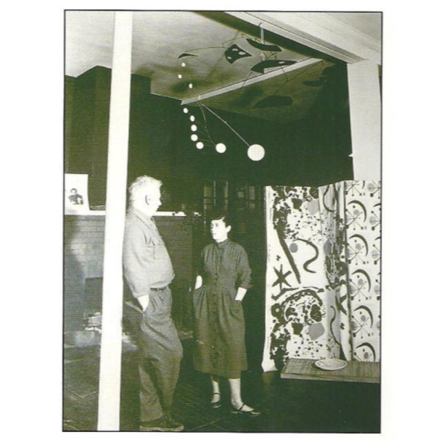 Alexander Calder “Splotchy” 3-Panel Linen-Mounted Screen Laverne International For Sale - Image 4 of 12