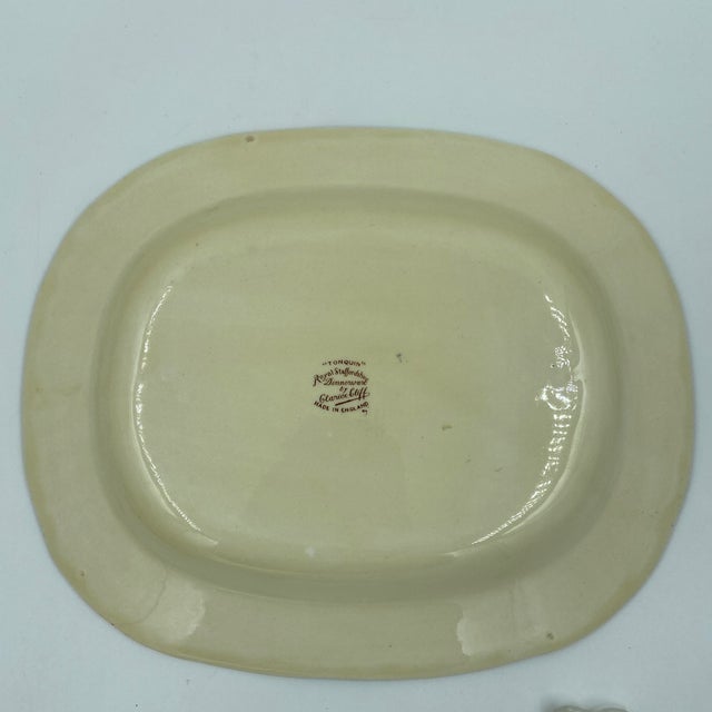 English Vintage Royal Staffordshire "Tonquin" Serving Platter by Clarice Cliff For Sale - Image 3 of 11