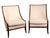 Mid 20th Century Pr. High Style High Back Gondola Scoop Chairs For Sale - Image 11 of 14