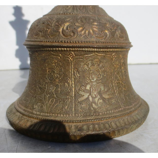 Bronze Hindu Temple Bell For Sale - Image 9 of 15