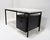 Writing Desk in Black Stained Oak with White Lacquered Top by Herbert Hirche for Christian Holzäpfel KG, Germany, 1960s,...