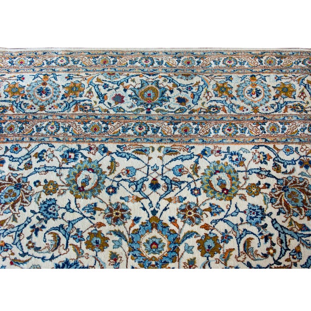 Vintage Persian Kashan Rug For Sale - Image 12 of 14
