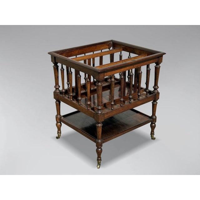 Wood 19th Century French Rosewood Canterbury, 1880 For Sale - Image 7 of 7