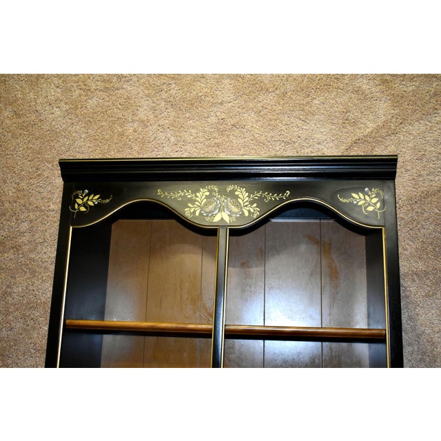 Vintage Ethan Allen Americana Style Two Tone Bookcase Chairish