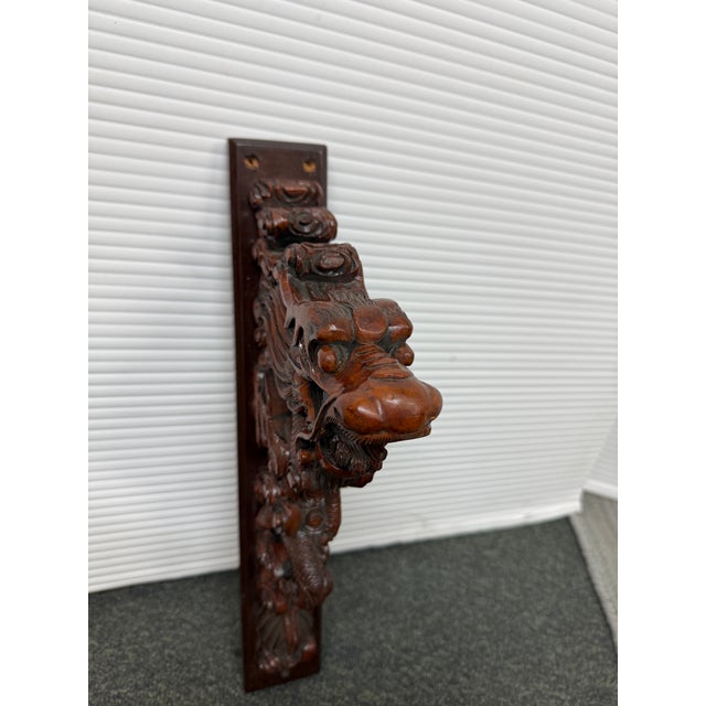 Hand Carved Dragon Sculpture For Sale - Image 10 of 11