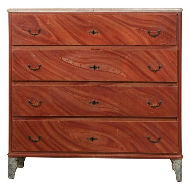 Antique Swedish Gustavian Country Chest of Drawers For Sale - Image 11 of 11