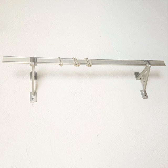 Metal Vintage Industrial Aluminum Coat Rack or Butcher's Hook, 1930s For Sale - Image 7 of 7