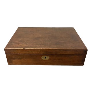 Antique Georgian Mahogany Writing Slope Box with Fitted Interior and Secret Compartment, 1820 For Sale