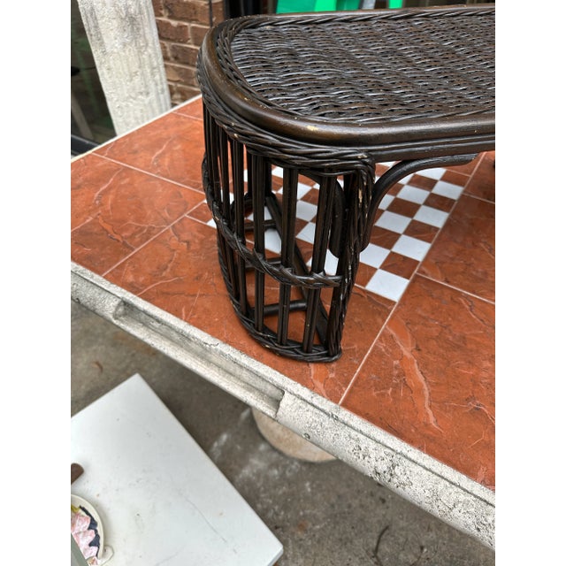 Up for consideration is a beautiful brown wicker tray. This would look lovely in your home and is a great find for the...