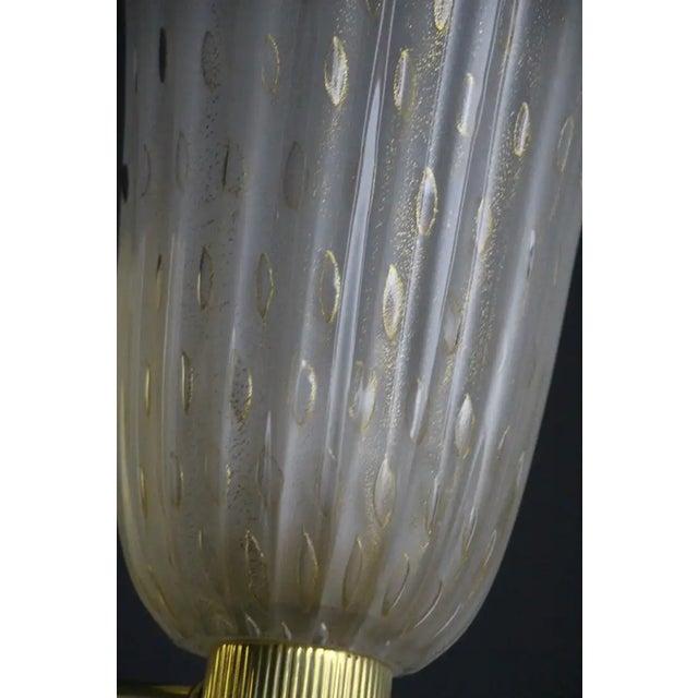Gold and Black Murano Glass Sconces in the style of Barovier, 1990, Set of 2 For Sale - Image 12 of 17