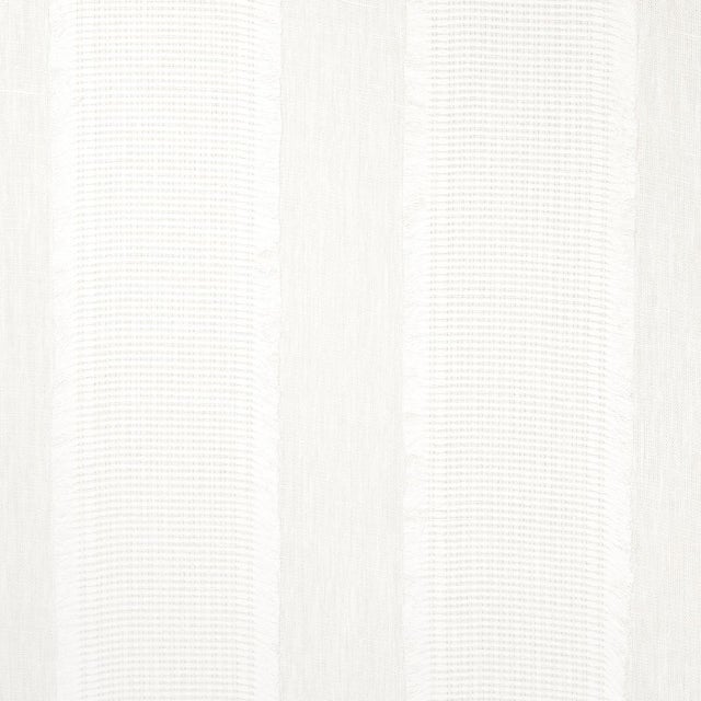 Schumacher Sample - Schumacher Tulum Casement Fabric in Ivory For Sale - Image 4 of 6