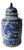 Blue and White Phoenix Porcelain Ginger Jar For Sale