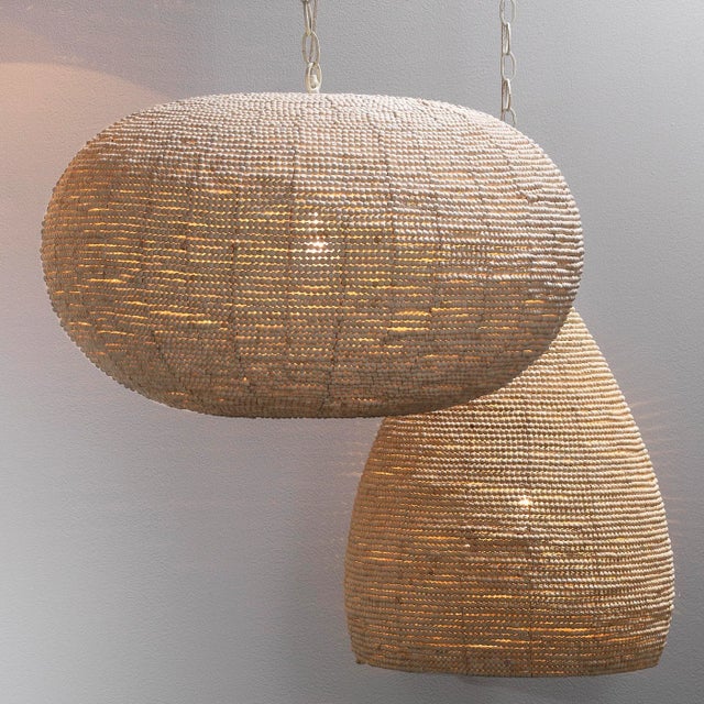 Jamie Young Gulf Wood & Iron Steam Pendant For Sale In Los Angeles - Image 6 of 8