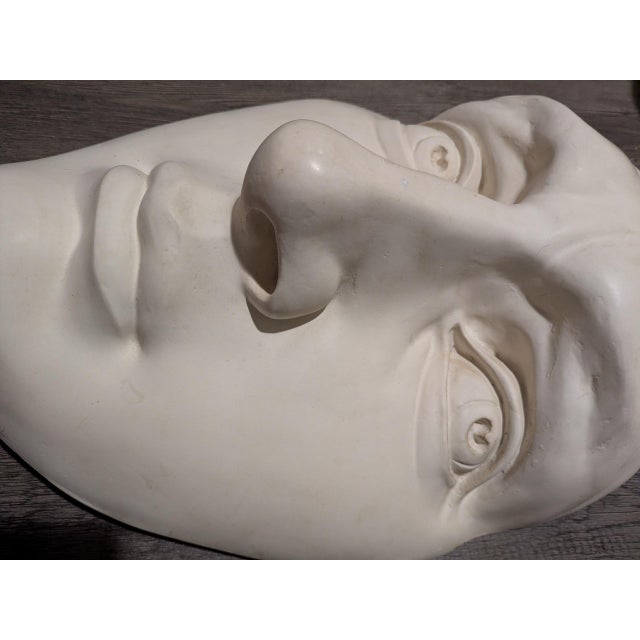 Plastic Vintage 1990s Large Mask Wall Hanging For Sale - Image 7 of 7
