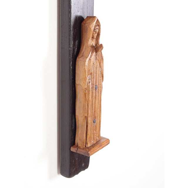 Late 19th Century Linden Wood Carved Crucifix, Bohemia, 1800s For Sale - Image 4 of 15