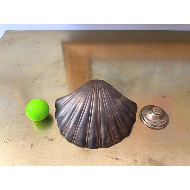 1970s Brass Clam Shell Door Knocker For Sale - Image 14 of 15