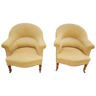 Pair of Napoleon III Armchairs For Sale
