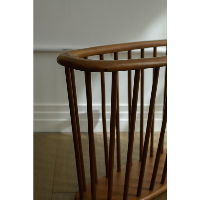 Mid Century Modern Walnut Magazine Rack by Arthur Umanoff For Sale - Image 11 of 13
