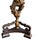Table Lamp Twisted Ancanthus Leaves With Frederick Cooper Lamp Shade For Sale - Image 9 of 10