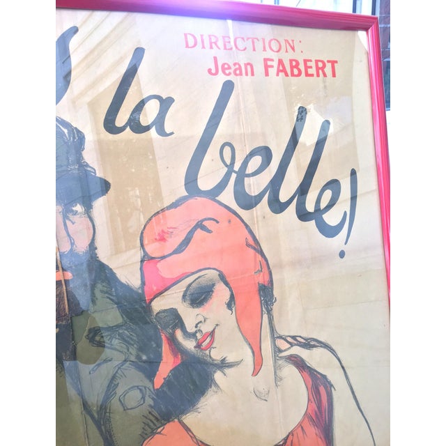 Art Nouveau Cinema Poster Orsi 1916 Monumental Parisian Avant-Garde Titled a Vous Belle For Sale - Image 3 of 12