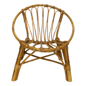 French Wicker Children's Chair, 1960s