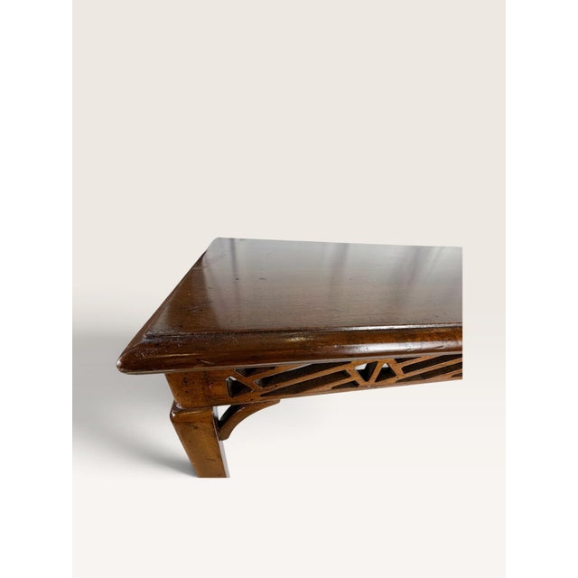 Mid Century Chinese Chippendale Fretwork Cocktail Table For Sale - Image 10 of 18