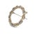 Contemporary 1990s Tiffany & Co Estate Circle Wreath Brooch 18k G + Silver For Sale - Image 3 of 9