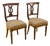 Antique Wooden Chairs with Lyre-Shaped Backs, Set of 2 For Sale